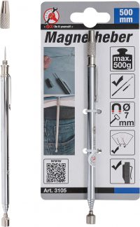 Auto instrumenti un iekārtas - Magnetic Lifter | 500 mm | Capacity 0.5 kg (3105)