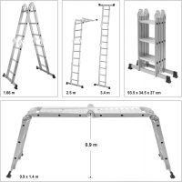 Auto instrumenti un iekārtas - Multifunction Ladder 4X3 (17704)