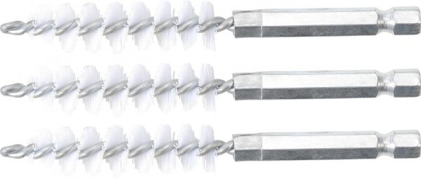 Auto instrumenti un iekārtas - Nylon Brush | 12 mm | 6.3 mm (1/4") Drive | 3 pcs. (3078-12-N)