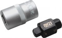 Auto instrumenti un iekārtas - Oil Drain Plug Socket | 4-pt. | 8 mm + 10 mm (8991)