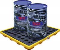 Auto instrumenti un iekārtas - Oil Drip Pan | with open mesh flooring | for 4 x 200-l drums (70050)