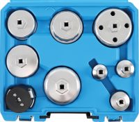 Auto instrumenti un iekārtas - Oil Filter Wrench Set | Ø 27 - 88.8 mm | 9 pcs. (8667)