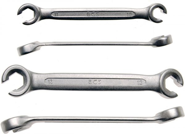 Auto instrumenti un iekārtas - Open Double-Ring Spanner Set | 10x11 + 12x13 mm | 2 pcs. (1755)