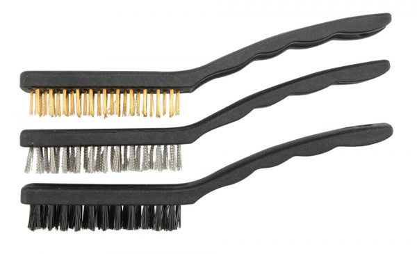 Auto instrumenti un iekārtas - Plastic Handle Wire Brush Set 3pcs 230mm (06964)