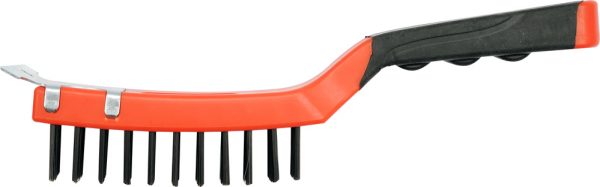 Auto instrumenti un iekārtas - Plastic handle wire brush 4 rows (YT-6333)