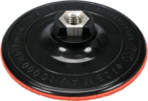 Auto instrumenti un iekārtas - RUBBER DISC FOR ANGLE GRINDER WITH VELCRO 125MM (08500)