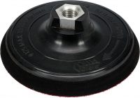 Auto instrumenti un iekārtas - RUBBER DISC FOR ANGLE GRINDER WITH VELCRO 125MM (08511)