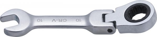 Auto instrumenti un iekārtas - Ratchet Combination Wrench | short | adjustable | 10 mm (6910)