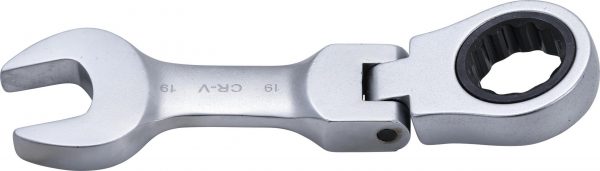 Auto instrumenti un iekārtas - Ratchet Combination Wrench | short | adjustable | 19 mm (6919)