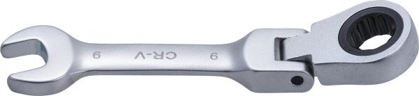 Auto instrumenti un iekārtas - Ratchet Combination Wrench | short | adjustable | 9 mm (6909)