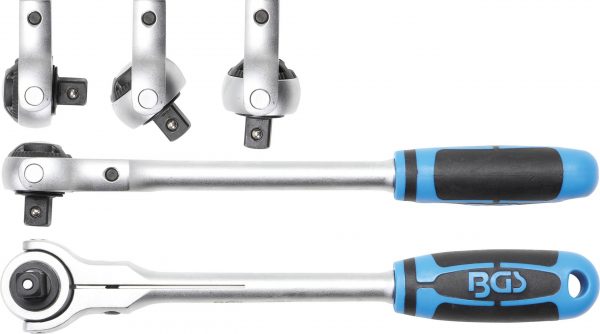 Auto instrumenti un iekārtas - Reversible Ratchet with Ballpoint | finely toothed | 12.5 mm (1/2") (114)