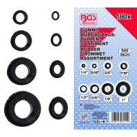 Auto instrumenti un iekārtas - Rubber Grommet Assortment | Inch sizes | 180 pcs. (8112)