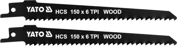 Auto instrumenti un iekārtas - SABRE SAW BLADES HCS150MM 6TPI 2PCS (YT-33922)