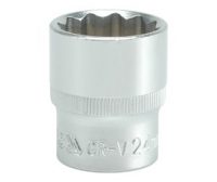 Auto instrumenti un iekārtas - SOCKET 24MM 1/2" 12PT CV  REGULAR (YT-1286)