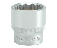 Auto instrumenti un iekārtas - SOCKET 30MM 1/2" 12PT CV  REGULAR (YT-1291)