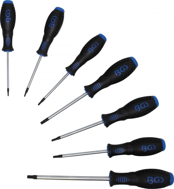 Auto instrumenti un iekārtas - Screwdriver Set | T-Star (for Torx) T10 - T40 | 7 pcs. (7846)