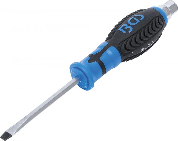 Auto instrumenti un iekārtas - Screwdriver | with external Hexagon | Slot SL 5 mm | Blade Length 75 mm (7917)