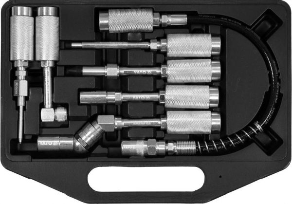 Auto instrumenti un iekārtas - Set of accessories / fittings for grease guns | 7 pcs. (YT-07110)