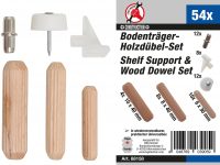 Auto instrumenti un iekārtas - Shelf Carrier/Wooden Dowel Assortment | 54 pcs. (88158)