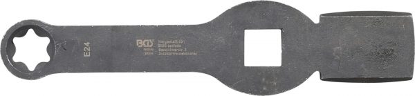 Auto instrumenti un iekārtas - Slogging Ring Spanner | E-Type (for Torx) | with 2 Striking Faces | E24 (35324)