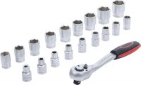 Auto instrumenti un iekārtas - Socket Set | 12.5 mm (1/2") drive | 8-32 mm | 19 pcs. (B15110)