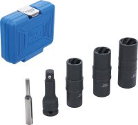 Auto instrumenti un iekārtas - Special Impact Double-Sided Socket Set / External Hexagon & Screw Extractors 17 - 19 - 21 mm | 12.5 mm (1/2") | 3-tlg. (7467)