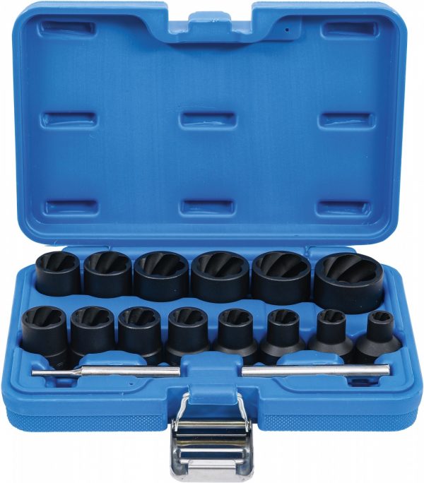 Auto instrumenti un iekārtas - Special Socket Set / Screw Extractors | 12.5 mm (1/2") drive | 8 - 27 mm | 16 pcs. (5269)