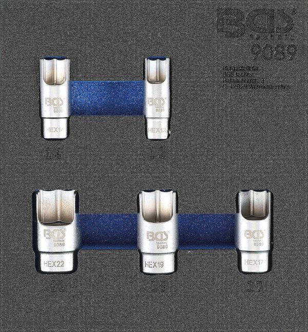 Auto instrumenti un iekārtas - Special Sockets for elbow connectors | 5 pcs. (9089)