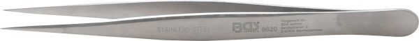 Auto instrumenti un iekārtas - Stainless Steel Sharp Tip Tweezer | straight | 125 mm (8620)