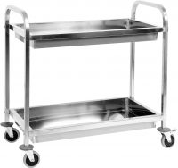 Auto instrumenti un iekārtas - Stainless steel trolley with 2 shelves built up (YG-09099)