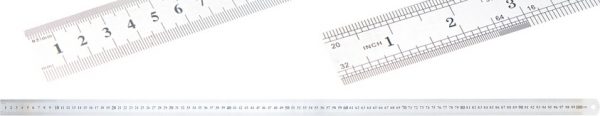 Auto instrumenti un iekārtas - Steel Scale | flexible | stainless | 1 m (50890)