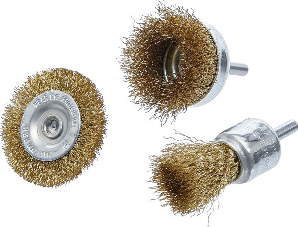 Auto instrumenti un iekārtas - Steel Wire Brush Set | 3 pcs. (50903)