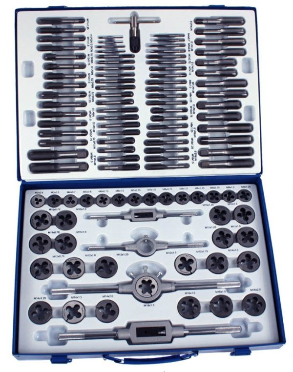 Auto instrumenti un iekārtas - Tap and Die Set | M2 - M18 | 110 pcs. (ES-68110)