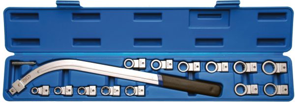 Auto instrumenti un iekārtas - Tensioner Pulley Wrench Set | 12-point 12 - 19 mm / E-Type E10 - E18 (1312)