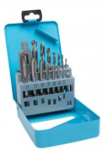 Auto instrumenti un iekārtas - Thread cutting/HSS Drill Set | M3 - M12 / 2.5 - 10.2 mm | 16 pcs.(SK1633)