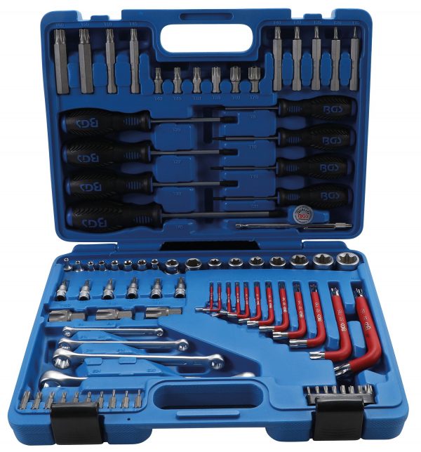 Auto instrumenti un iekārtas - Tool Set | 6.3 mm (1/4") + 12.5 mm (1/2") | E-Type / T-Star (for Torx) | 84 pcs. (7849)