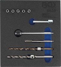 Auto instrumenti un iekārtas - Tool Tray 1/6: Thread Repair Kit | for Injector Fastening Screws | 10 pcs. (9538)