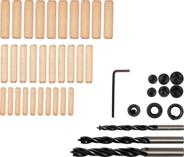 Auto instrumenti un iekārtas - Tool kit for dowel connections | 6/8/10 mm | 43 pcs. (24080)