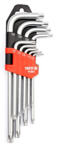 Auto instrumenti un iekārtas - Torx Key Set 9 pc T10-T50  ( YT-0511 )