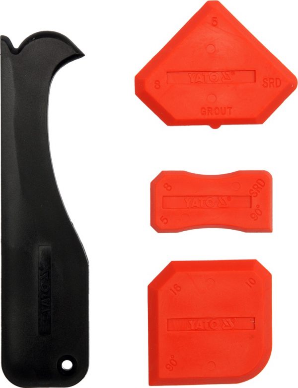 Auto instrumenti un iekārtas - Trowel For Silicone With Cutter - 4pcs. (YT-5262)