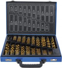 Auto instrumenti un iekārtas - Twist Drill Set | HSS | titanium nitrated | 1 - 10 mm | 170 pcs. (1994)