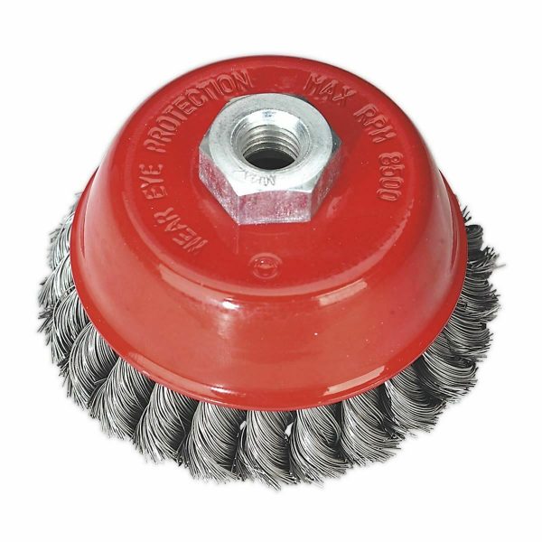 Auto instrumenti un iekārtas - Twist Knot Wire Cup Brush | 100 mm | M14 (ES740100)