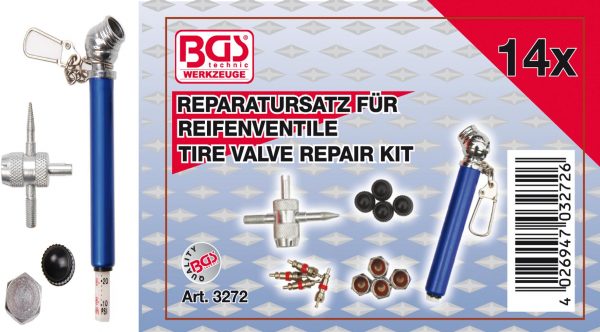 Auto instrumenti un iekārtas - Tyre Valve Repair Kit | 14 pcs. (3272)