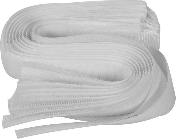 Auto instrumenti un iekārtas - Velcro cable ties | white | 300 mm / 10 pcs. (73843)