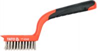 Auto instrumenti un iekārtas - Wire Brush With Plastic Handle (YT-6340)