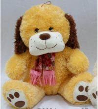 Plīša suns 37 cm (P2684) rudais - e-instrumenti.lv rotaļlietas bērniem