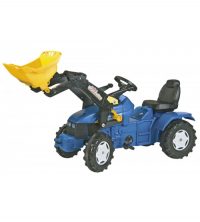 Traktors ar kausu ar pedāļiem rollyFarmtrac NH TD5050 (3-8gadiem) 046713 - e-instrumenti.lv rotaļlietas bērniem