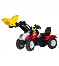 Traktors ar kausu ar pedāļiem rollyFarmtrac Steyr 6240 CVT (piepūšamie riteņi)  (3-8g.) 046331 - e-instrumenti.lv rotaļlietas bērniem