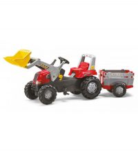 Traktors ar pedāļiem ar piekabi un kausi rollyFarmtrac Junior RT 811397 (3-8 gadiem) Vācija - e-instrumenti.lv rotaļlietas bērniem