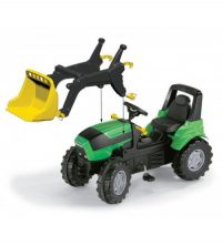 Traktors ar pedāļiem rollyFarmtrac Deutz Agrotron 7250 TTV ar noņemāmo kausu 710034 ( 3 - 8 gadiem) Vācija - e-instrumenti.lv rotaļlietas bērniem